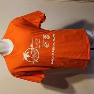 Long Beach 5/10k river run orange L tshirt